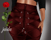 Laced Leather Scarlet