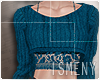 [Is] Crop Sweater Blue