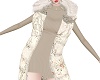 fluly down vest wh beige