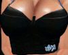 Black BFlower Bustier