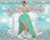 Dress Green Gold Diva