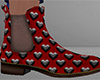 Heart Chelsea Boots 8 M