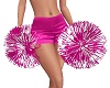 Hot Pink Pom Poms