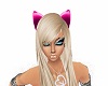 rave pink cat ears