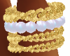 Gold/Pearls Bracelet L