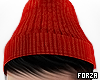 x. Em Red Beanie