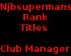 Rank Titles Club Manager
