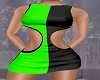 Green n Black Dress