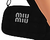 black miu shoulder bag