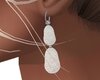classic white earrings