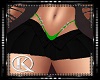 Y2K Skirt Black Green