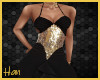 Black And Gold Glam Gown