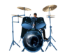 blue's drum kit