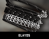 £ - Silver Leather Brac