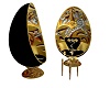 Gold Dragon Egg Chairs