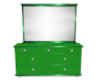 green dresser w/mirror