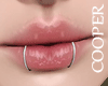 !A double lip piercing