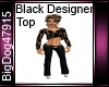 [BD] Black Designer Top