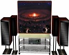 Mahogany Widescreen TV