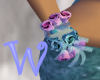*W* Pink Teal Corsage