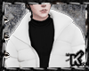 |K| White Puffer Coat M