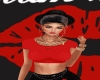 Top rouge Mam'zelle