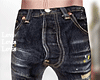♛ Ripped D Blue Jeans