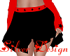 SW Blk/Rd Star Skirt