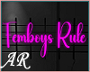 Femboys Rule Sign