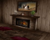 Fireplace Whit Poses