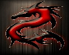 Red Black Dragon Rug