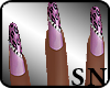 [sn]purple Leopard nails