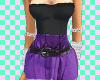 |L| Purple Ruffle Dress