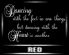 |R|Wall Quote "Dancing"