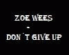 Zoe Wees Don´t Give Up