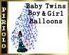 Baby Twins B&G Balloons