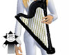 Angelic Black Harp