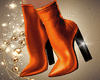 Red Brown Leather Boots