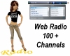 Gold Text Web Radio