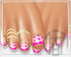 Heart Toe Nail Design Pk