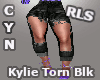 RLS Kylie Torn Blk Jeans