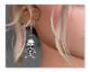 Ju earrings skull silver