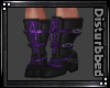 ! Rose Stompers-Blk&Purp