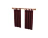 Curtains Short-burgundy