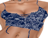 Navy Blue Skull Camisole