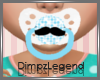 [D]Blue Mustache Paci