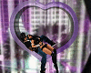 purple/blk heart swing