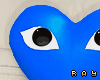 ℜ. Heart Pillow Blu