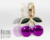 Purple Cerry Earrings