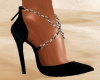 Lola Black Chain Heels